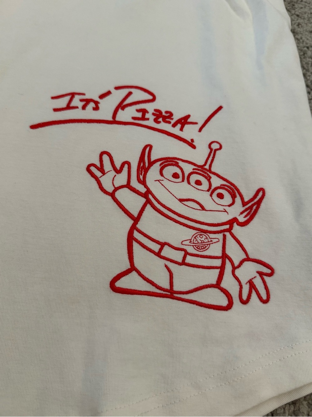 Disney Parks Pizza Planet Baseball Jersey - Picture 5 of 9